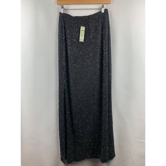 Women’s NWT Caché Black Beaded Skirt Size 6 - Picture 2 of 7